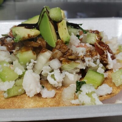 Tostadas de Ceviche de Pescado